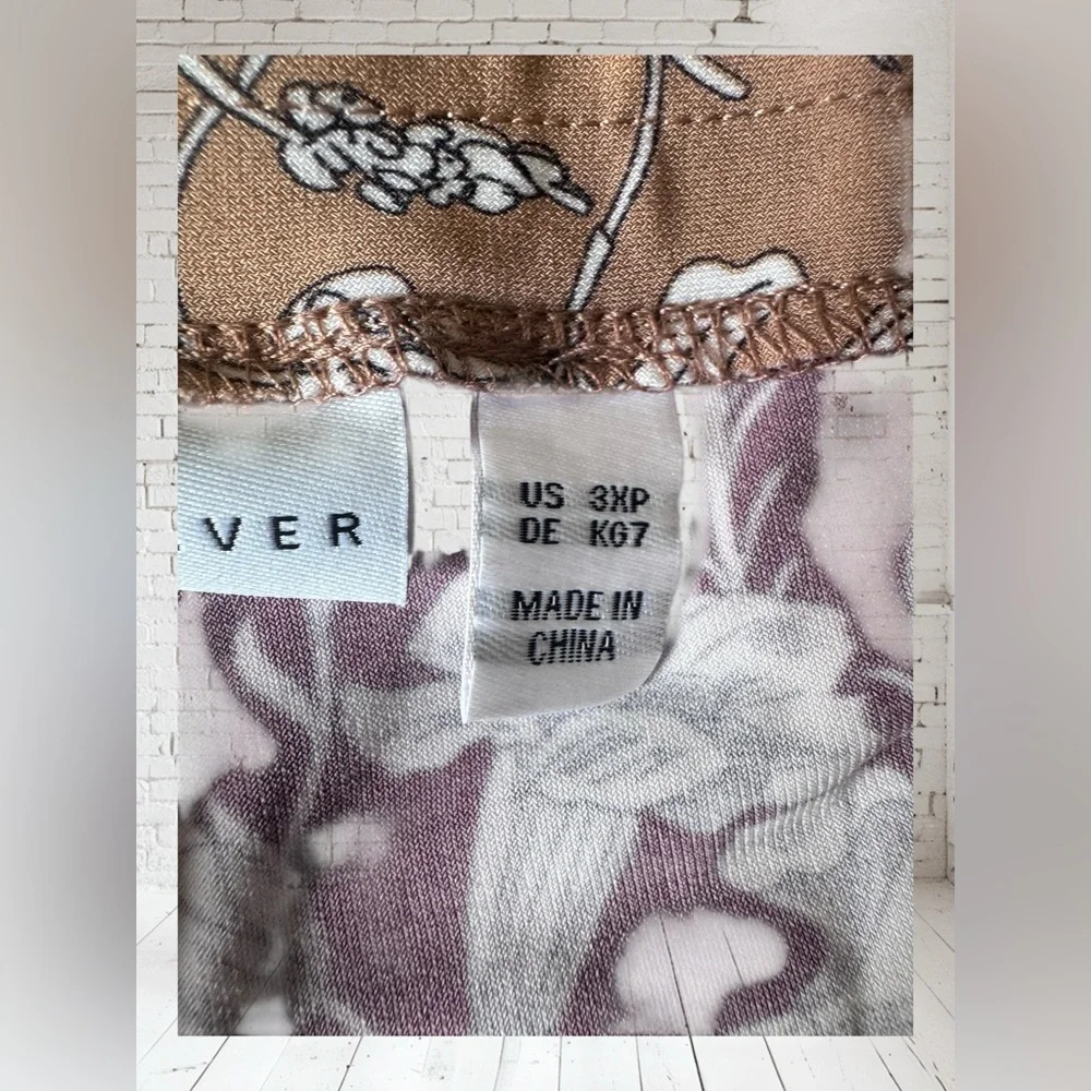 Susan Graver Printed Pull‑On Pants NWT • 3XP • Stretch Comfort Statement Style